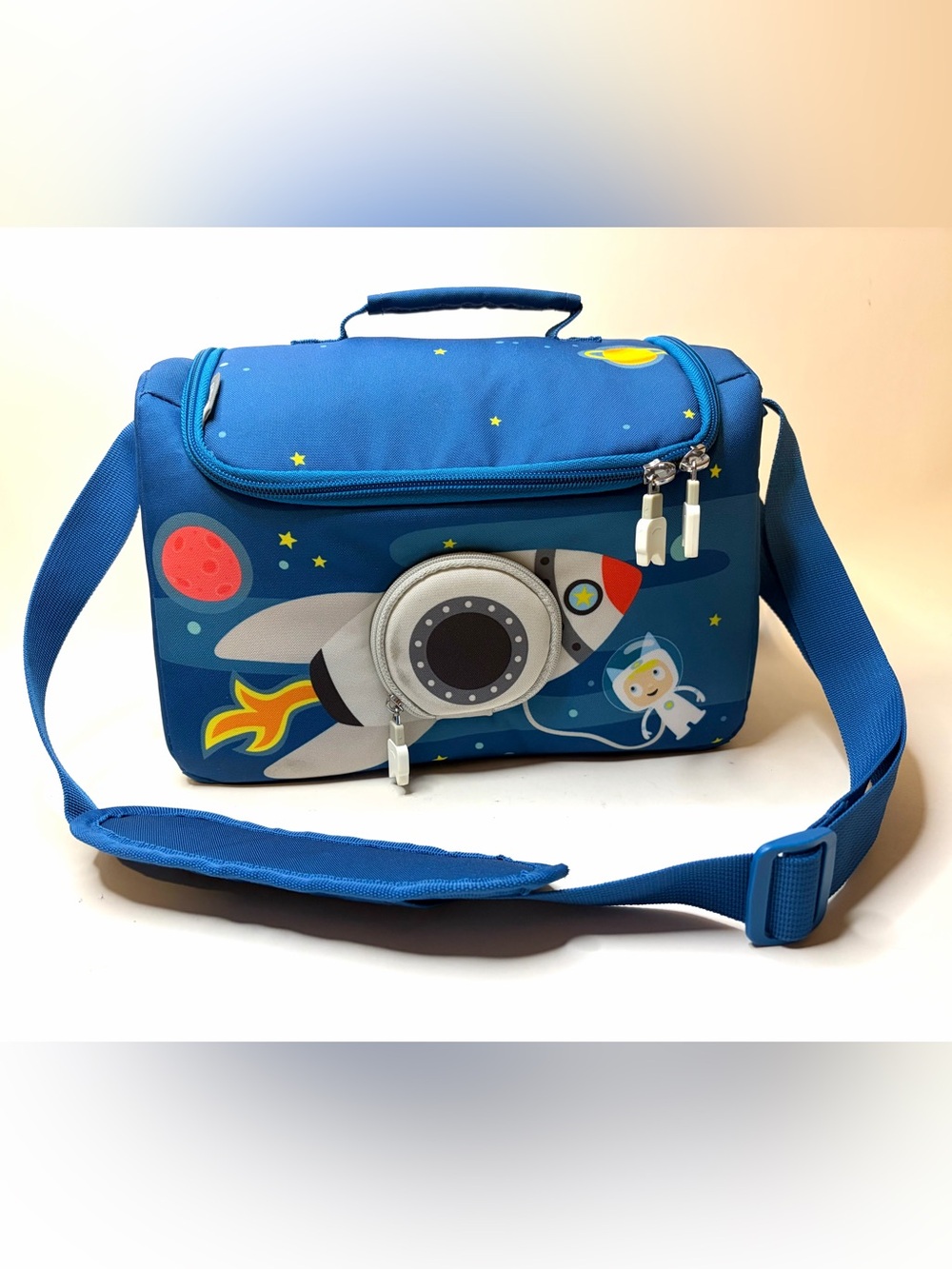 Tonies Listen & Play Bag - Blast Off Blue Space Rocket Travel Case